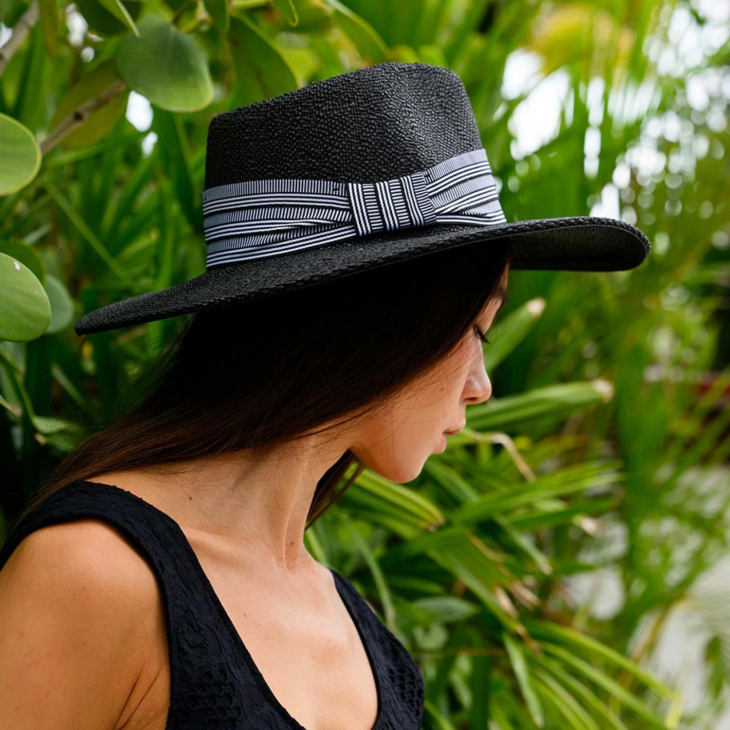 Jane Toyo Straw Fedora Hat - Image 2