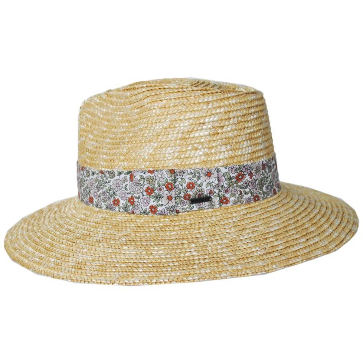 Joanna Petite Brim Wheat Straw Fedora Hat - FINAL SALE - Image 3
