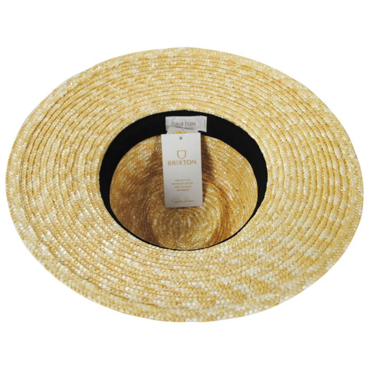 Joanna Petite Brim Wheat Straw Fedora Hat - FINAL SALE - Image 4