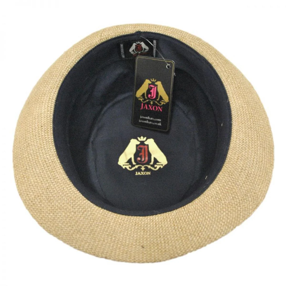 Jute Fabric C-Crown Trilby Fedora Hat - Image 6