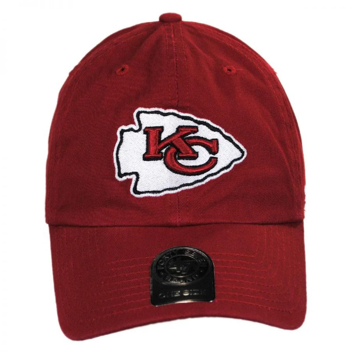 Kansas City Chiefs NFL Clean Up Strapback Baseball Cap Dad Hat - Image 2