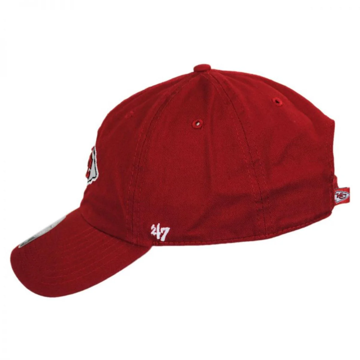 Kansas City Chiefs NFL Clean Up Strapback Baseball Cap Dad Hat - Image 3