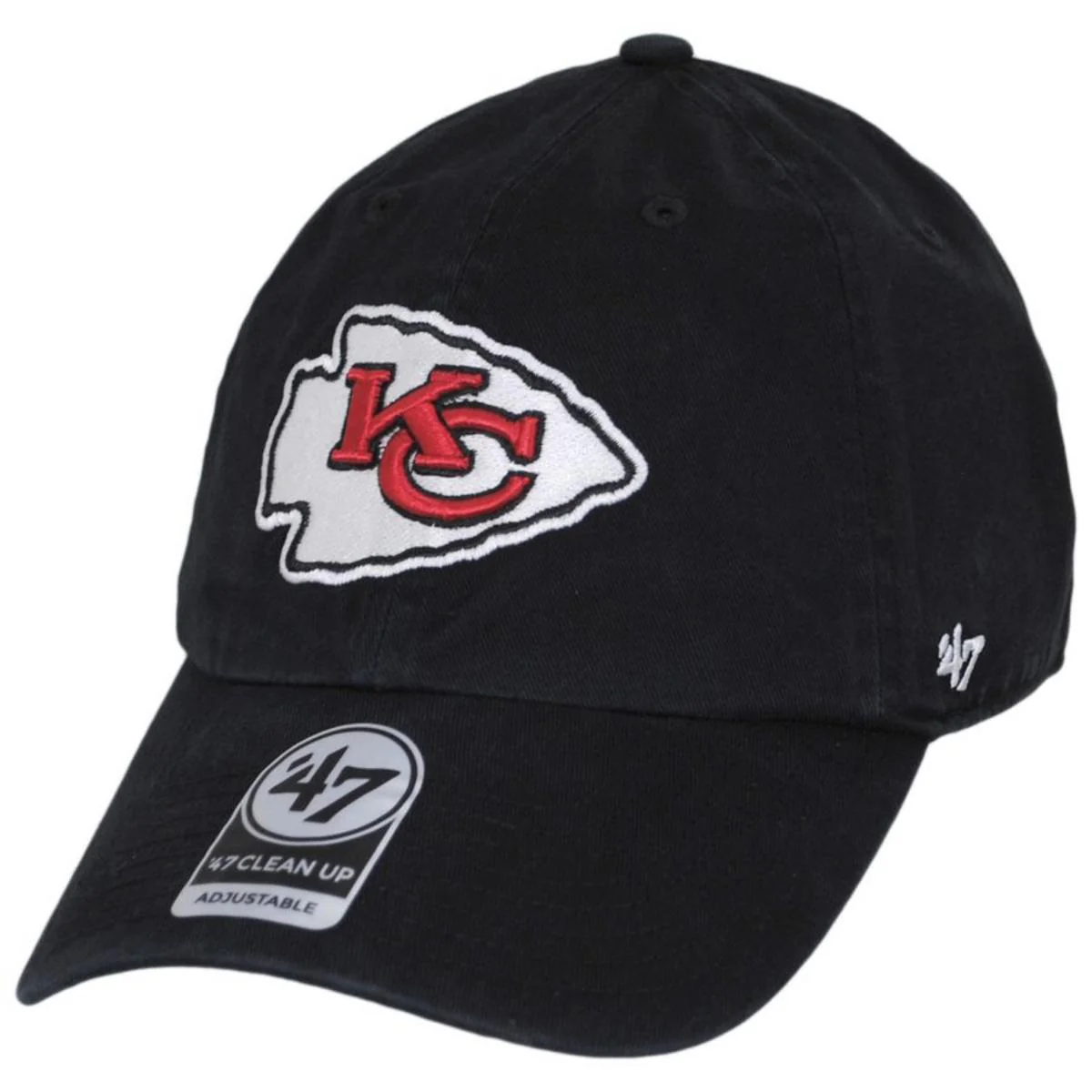 Kansas City Chiefs NFL Clean Up Strapback Baseball Cap Dad Hat - Image 5