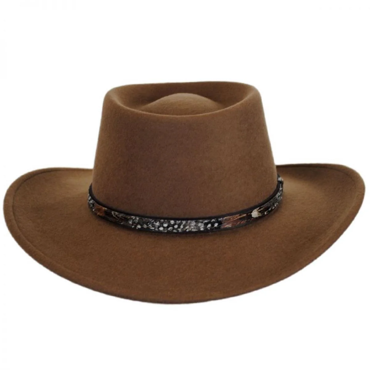 Kelso Crushable Wool Felt Gambler Western Hat - Image 5