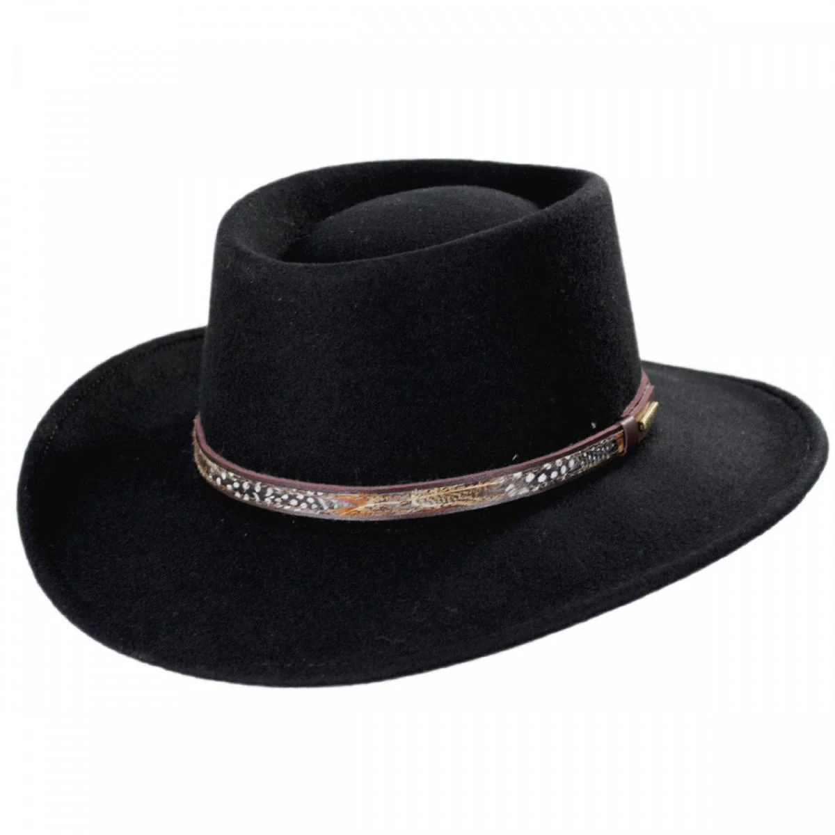 Kelso Crushable Wool Felt Gambler Western Hat - Image 8