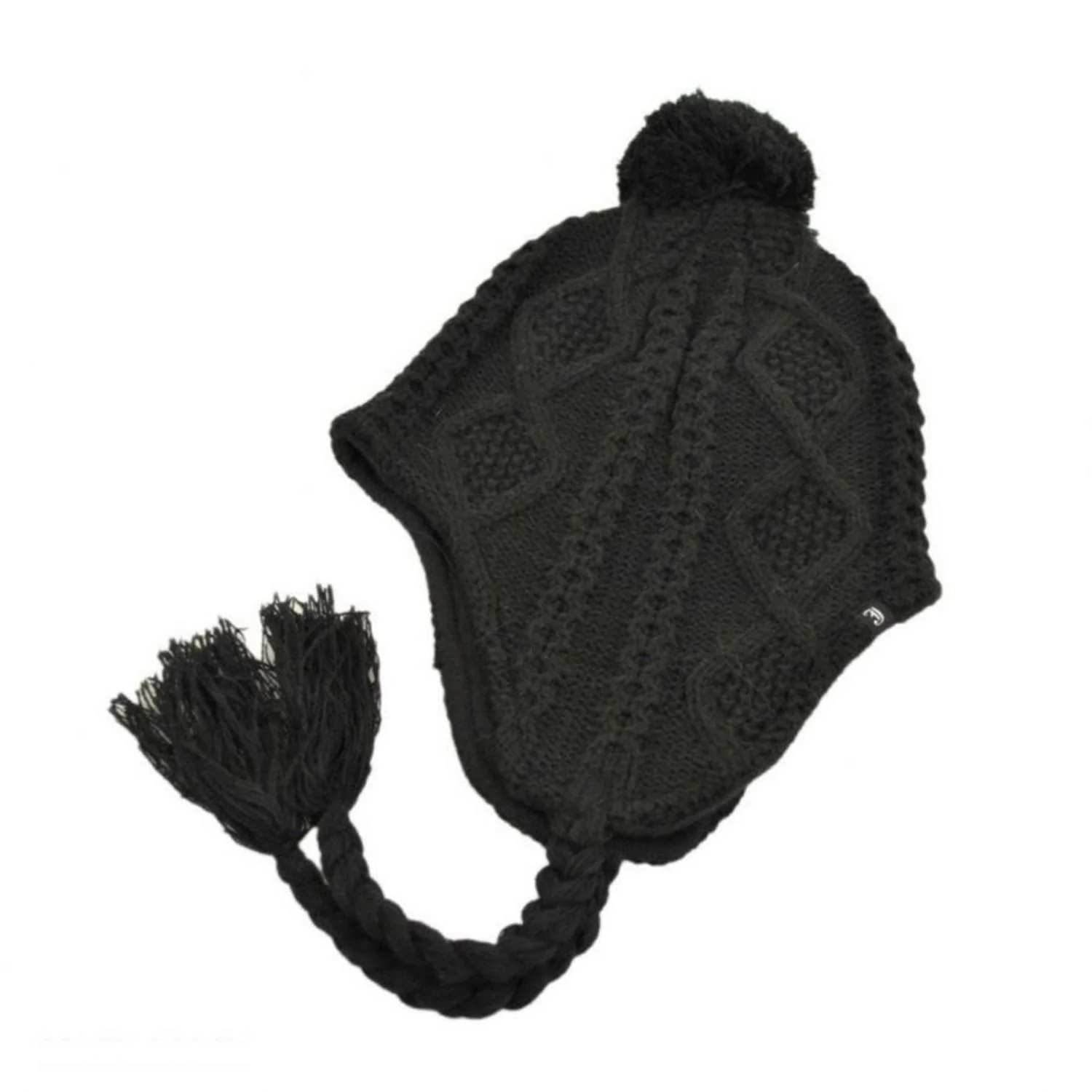 Kid's Cable Knit Peruvian Beanie Hat