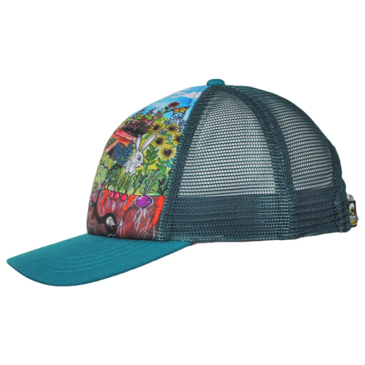 Kid's Garden Party Trucker Snapback Baseball Cap - Image 3