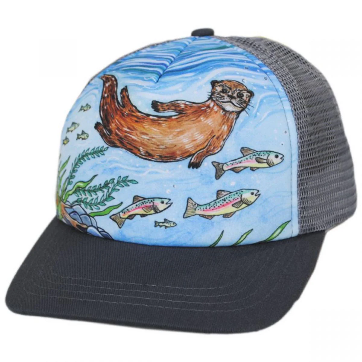 Kid's River Otter Trucker Snapback Baseball Cap