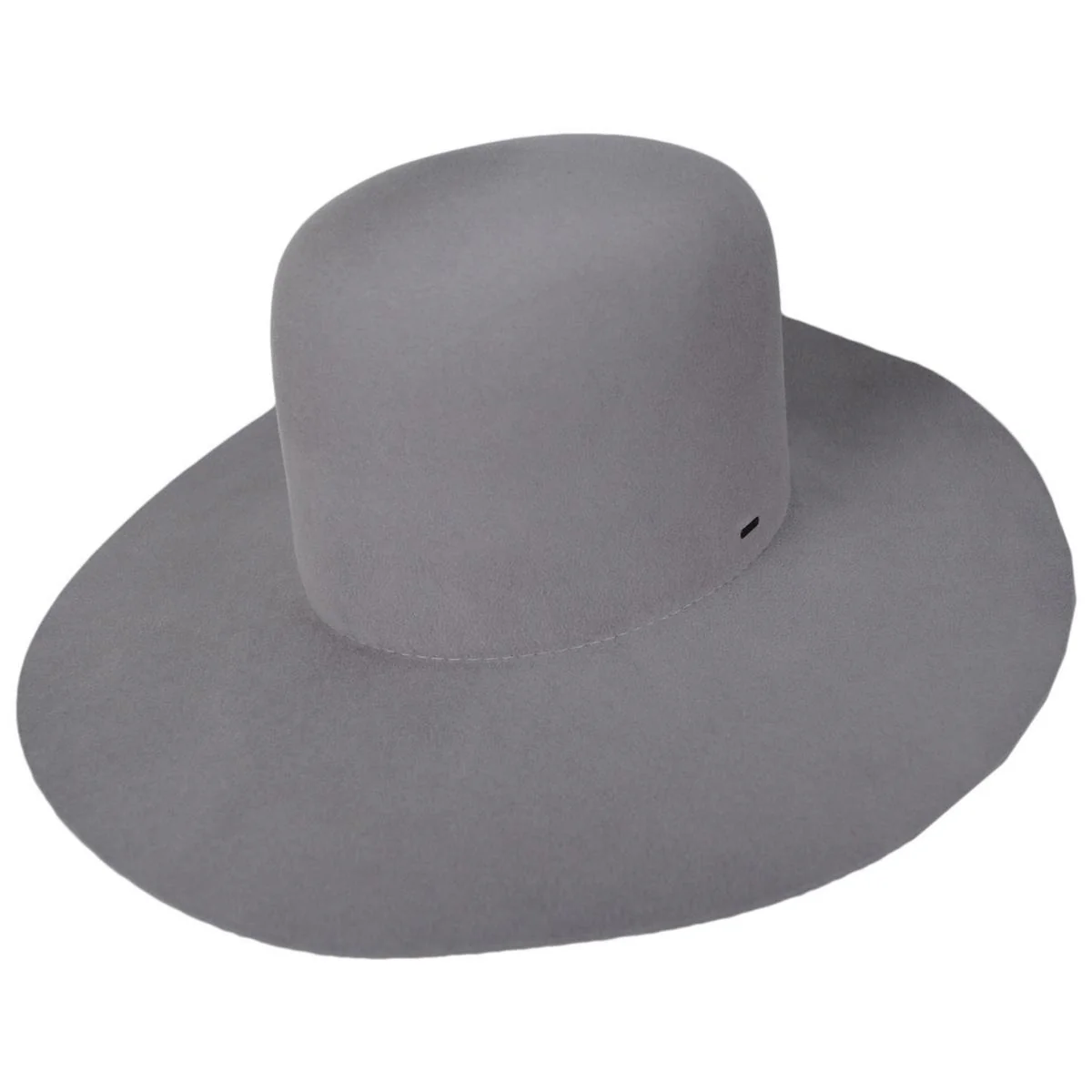 Kisner Wool Felt Open Crown Hat - Silver Sand