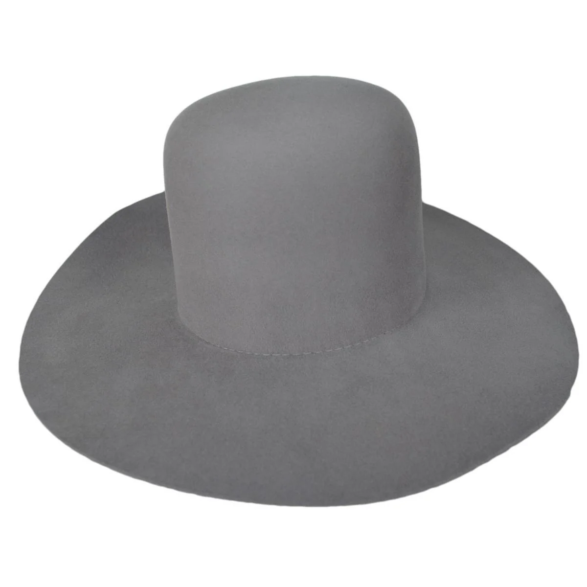 Kisner Wool Felt Open Crown Hat - Silver Sand - Image 2