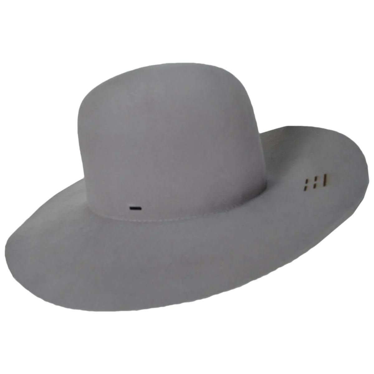 Kisner Wool Felt Open Crown Hat - Silver Sand - Image 3