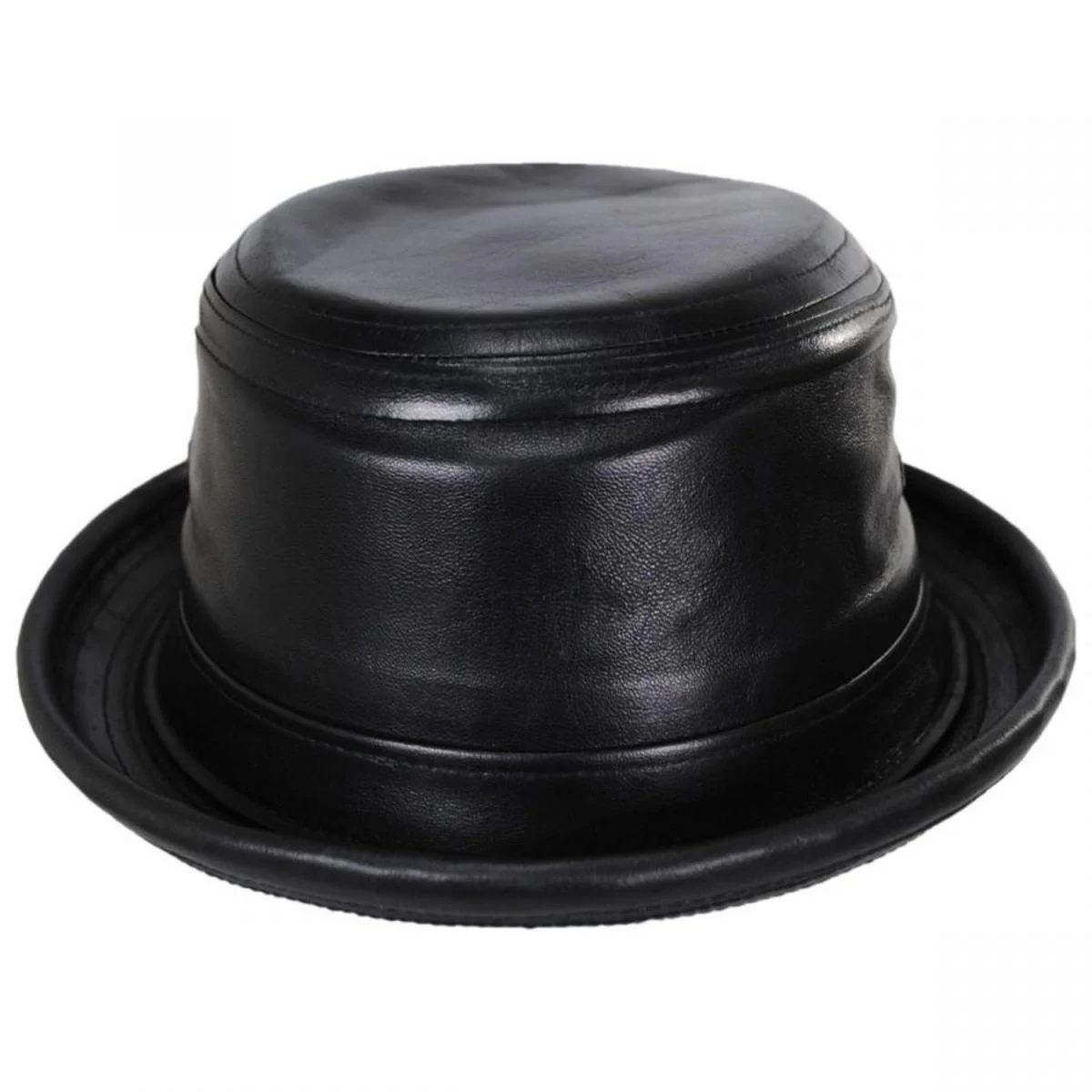 Lambskin Leather Bucket Hat - Image 2