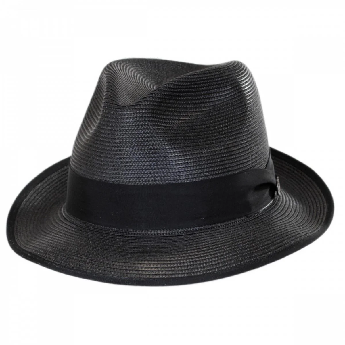 Latte Florentine Milan Straw Fedora Hat - Image 5