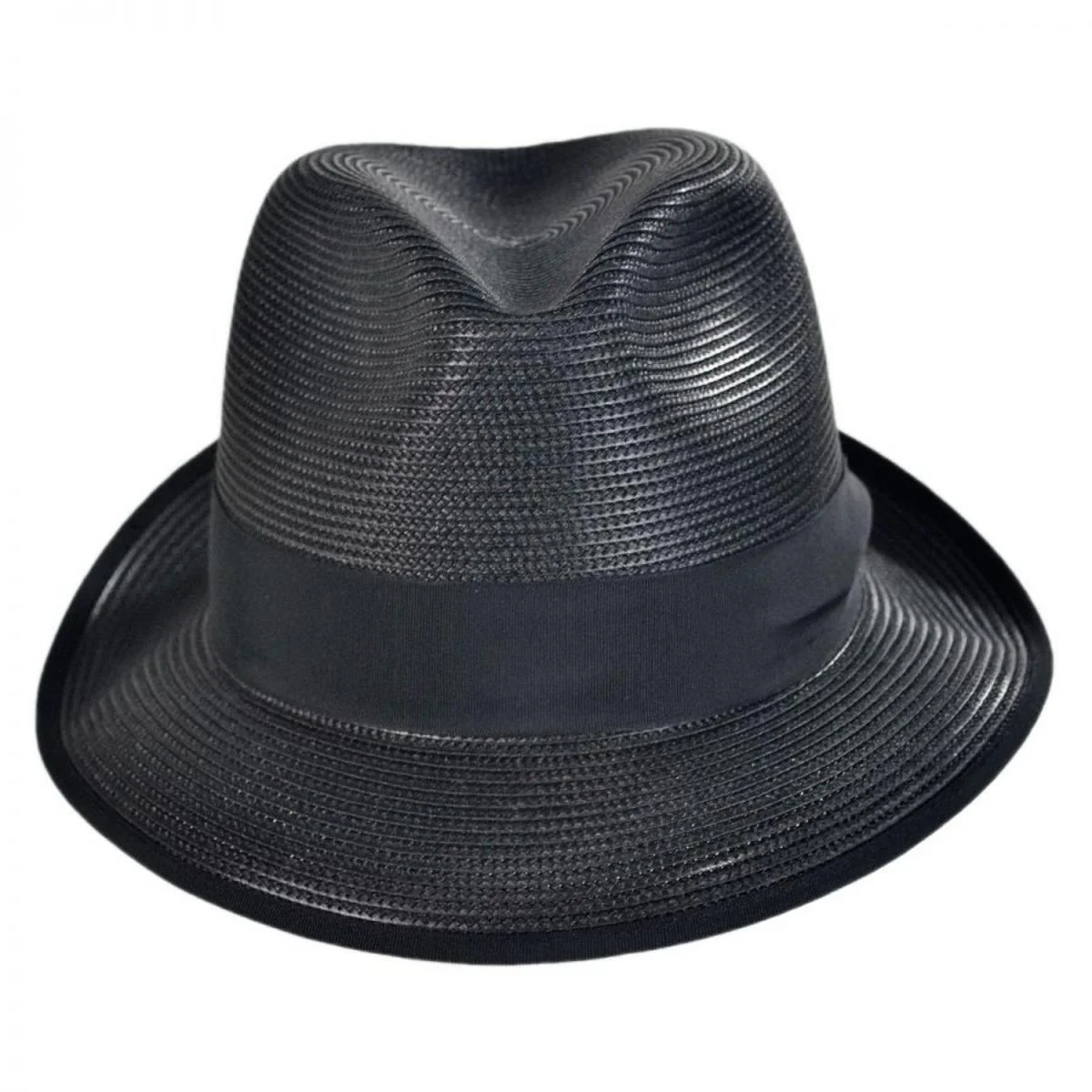 Latte Florentine Milan Straw Fedora Hat - Image 6