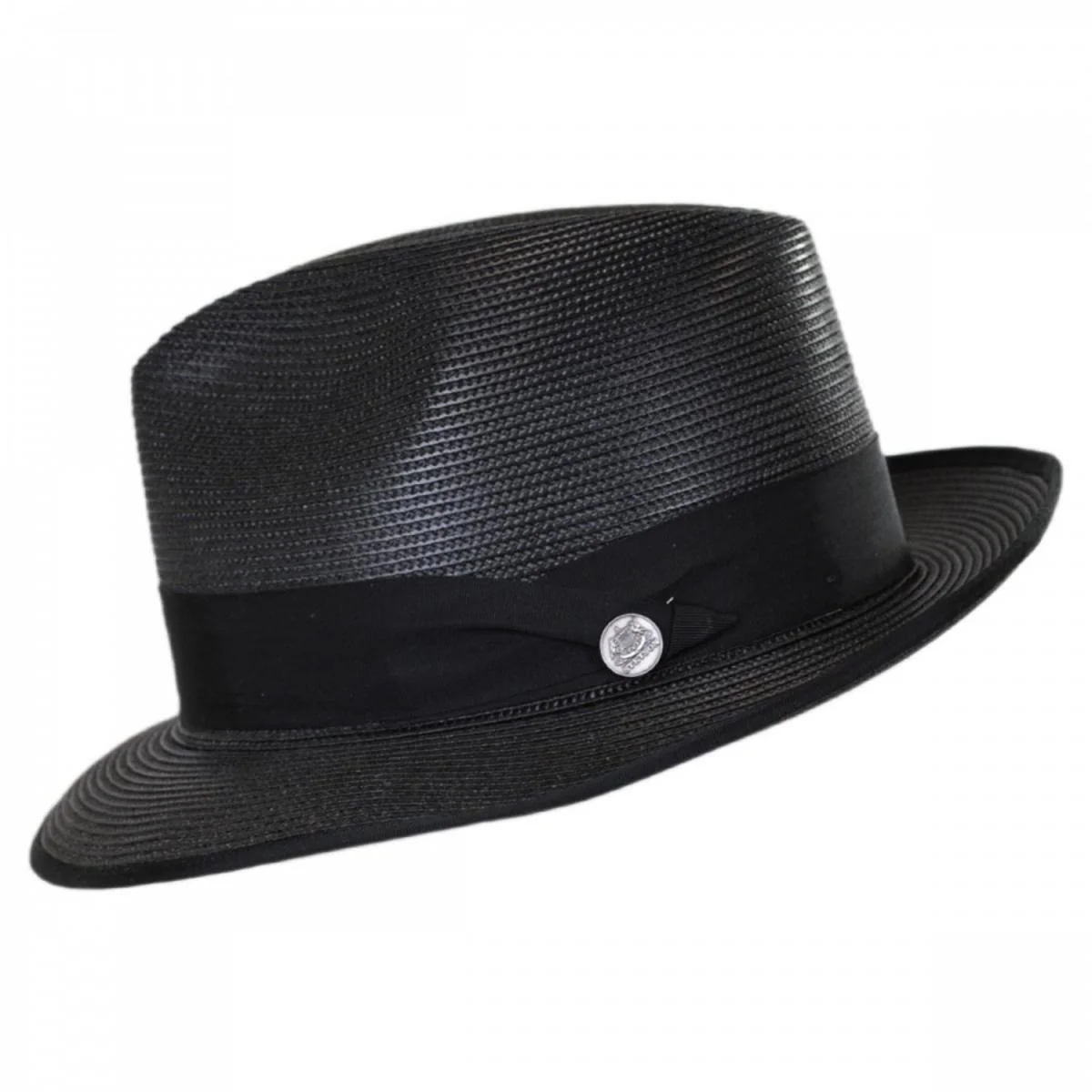 Latte Florentine Milan Straw Fedora Hat - Image 7