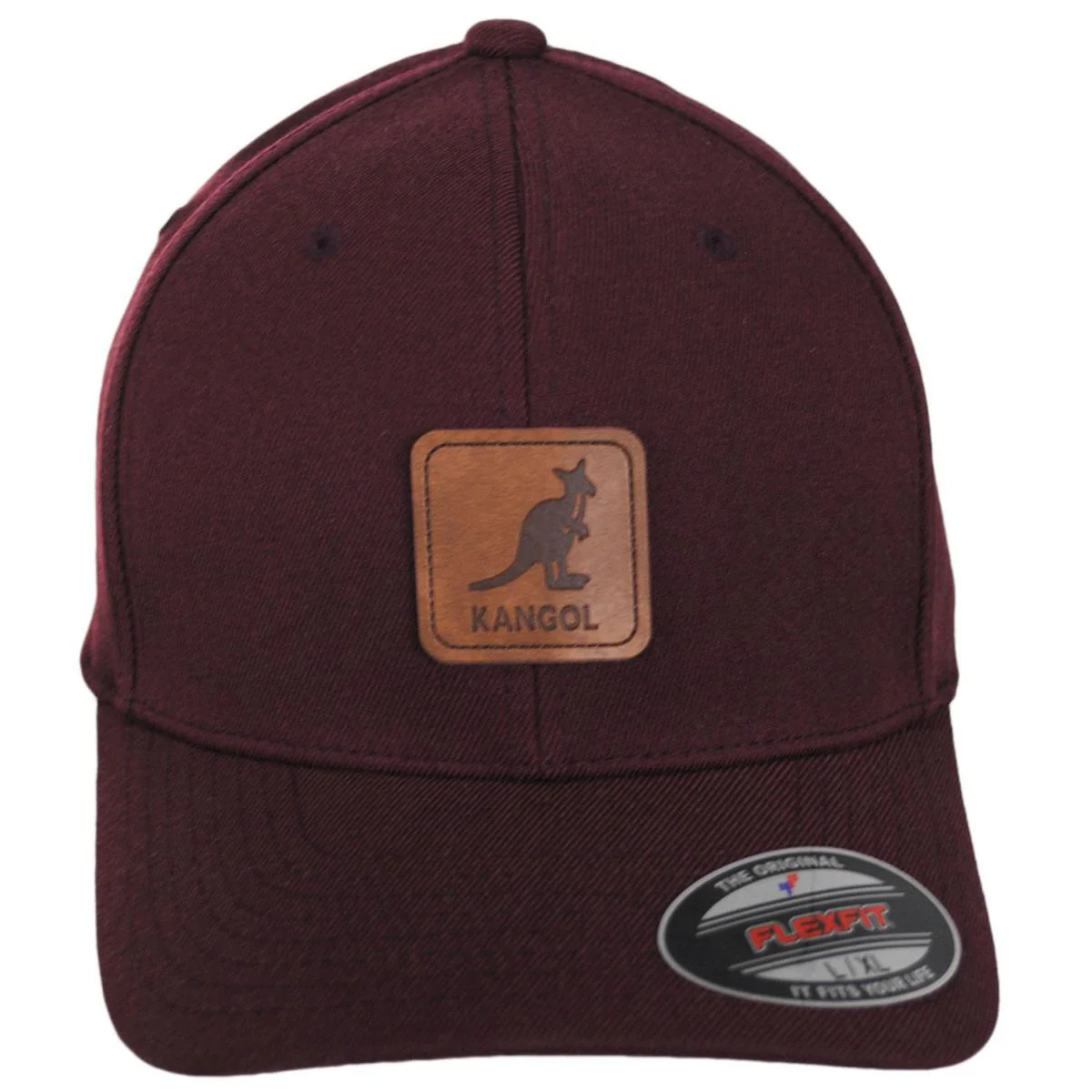 Leather Patch Flexfit Fitted Baseball Cap - Image 2