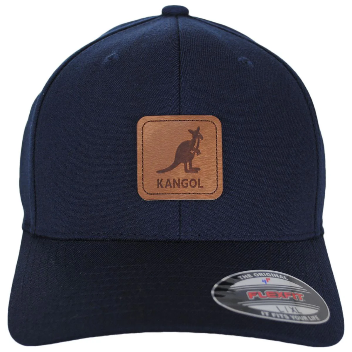 Leather Patch Flexfit Fitted Baseball Cap - Image 6