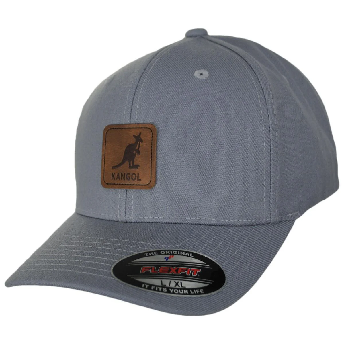 Leather Patch Flexfit Fitted Baseball Cap - Image 9