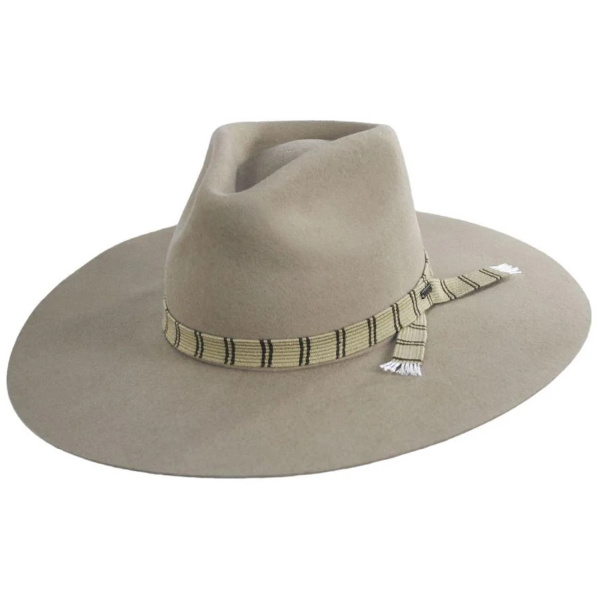 Leigh Wool Felt Wide Brim Fedora Hat - FINAL SALE - Image 6
