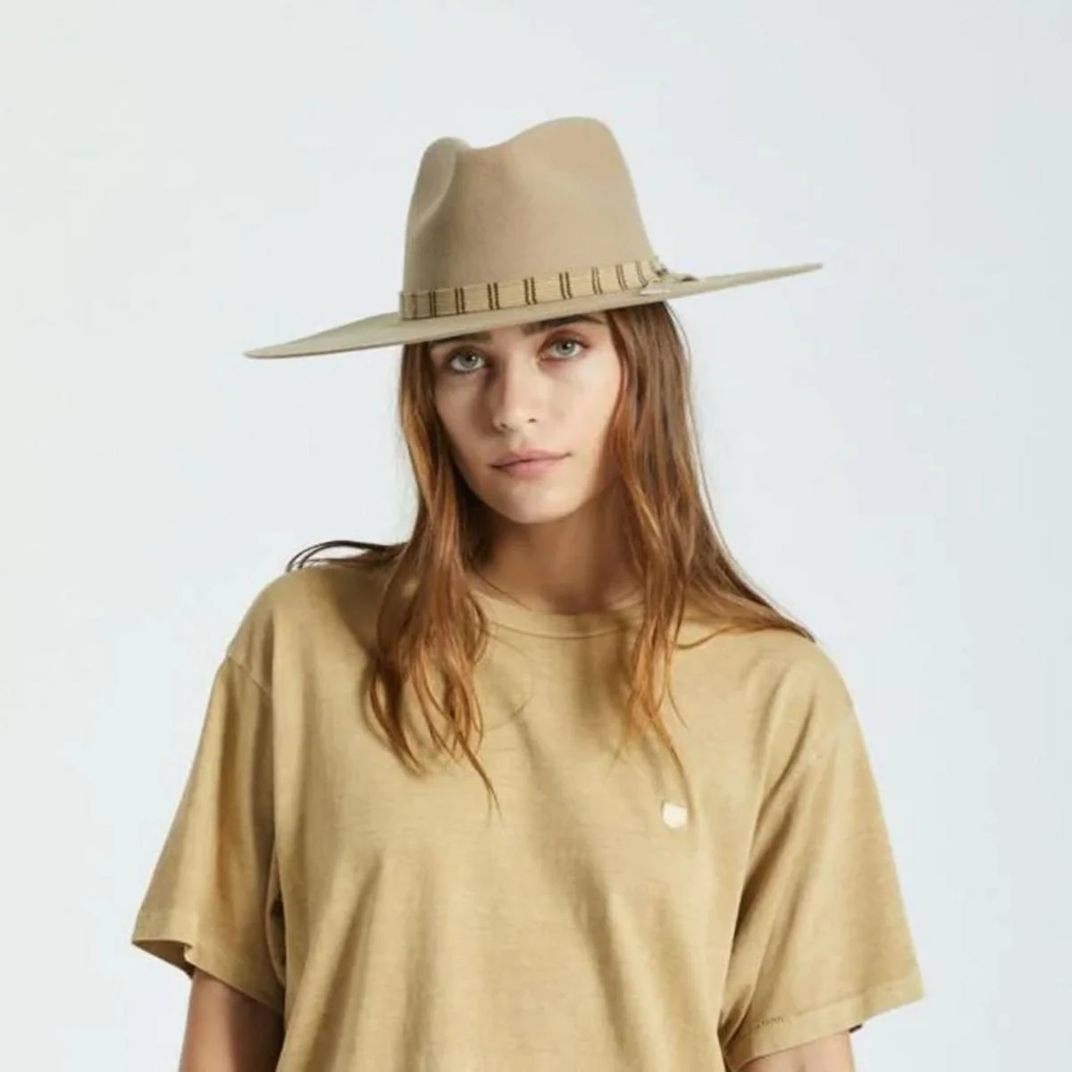 Leigh Wool Felt Wide Brim Fedora Hat - FINAL SALE - Image 7