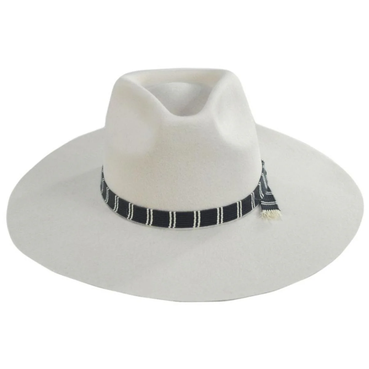 Leigh Wool Felt Wide Brim Fedora Hat - Dove - Image 3