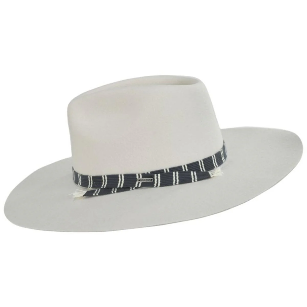 Leigh Wool Felt Wide Brim Fedora Hat - Dove - Image 4