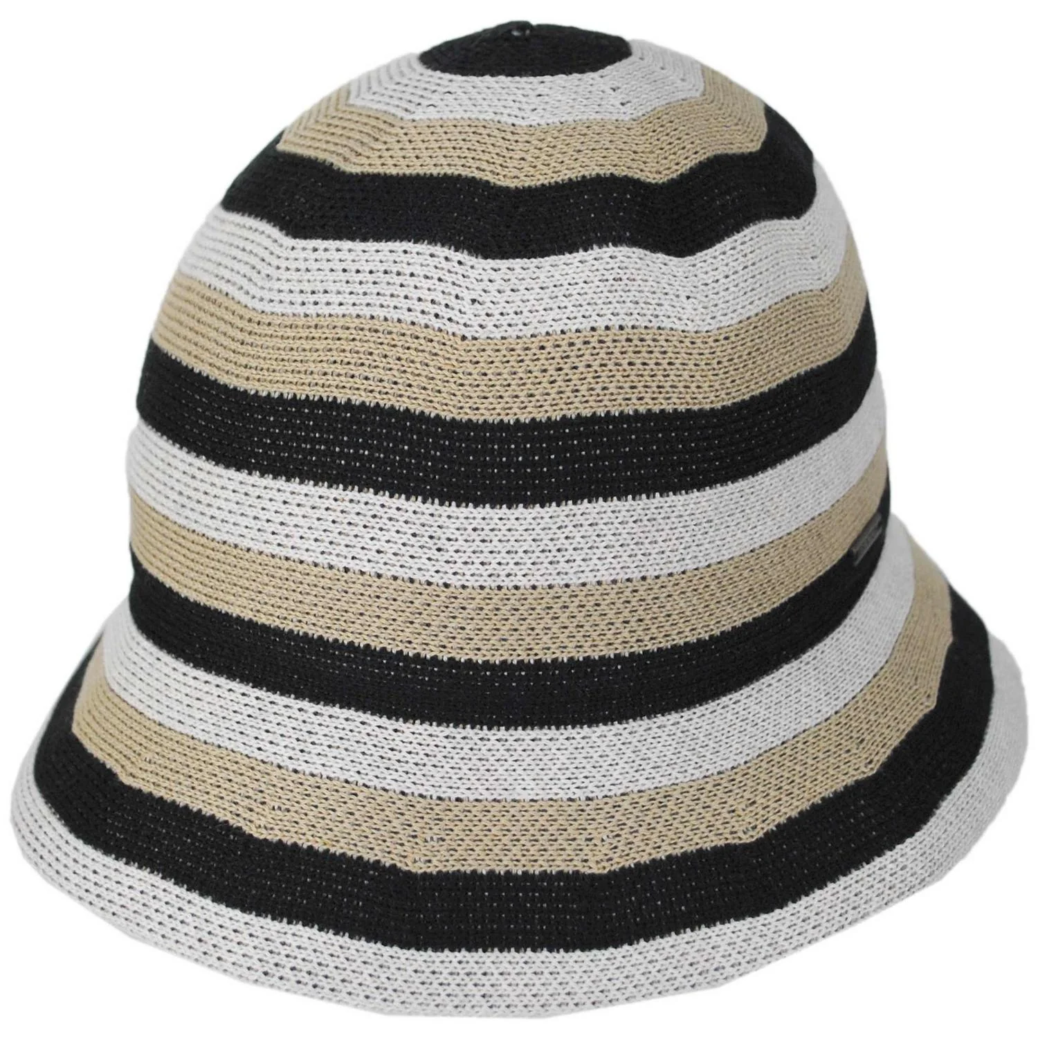 Lisboa Cotton Knit Stripe Bucket Hat