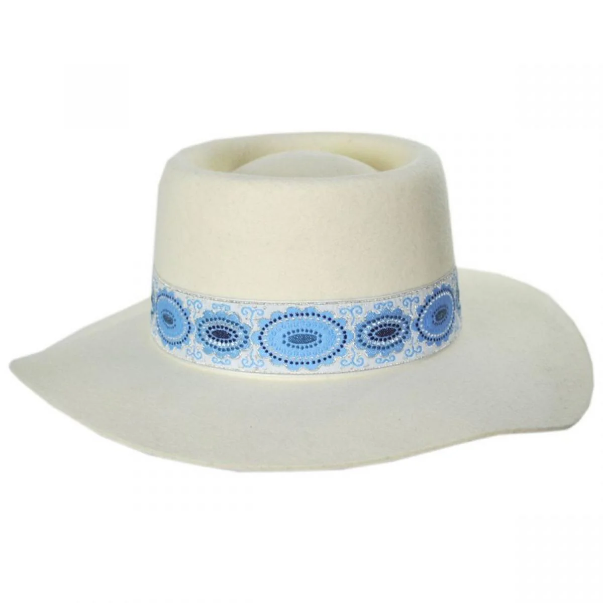 Lolita Wool Felt Boater Hat - FINAL SALE - Image 3