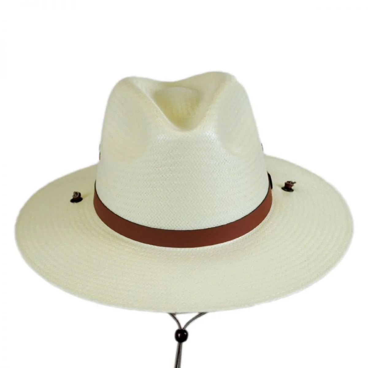 Los Alamos Toyo Straw Safari Fedora Hat - Image 2