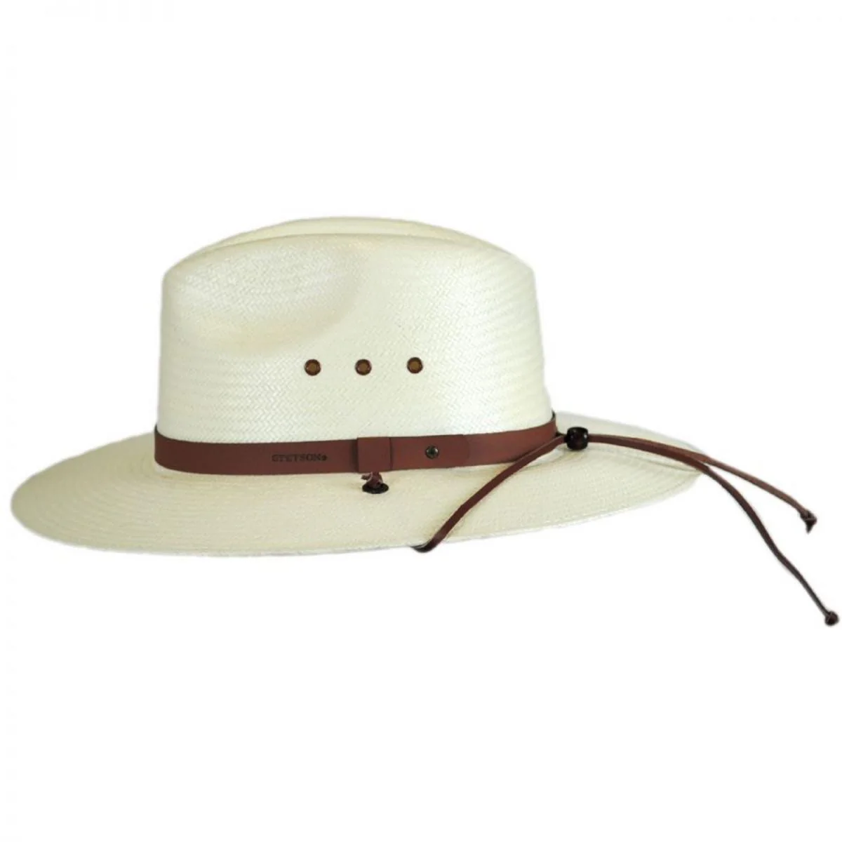 Los Alamos Toyo Straw Safari Fedora Hat - Image 3