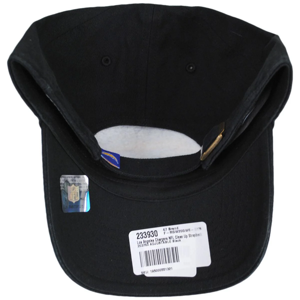 Los Angeles Chargers NFL Clean Up Strapback Baseball Cap Dad Hat - Image 6