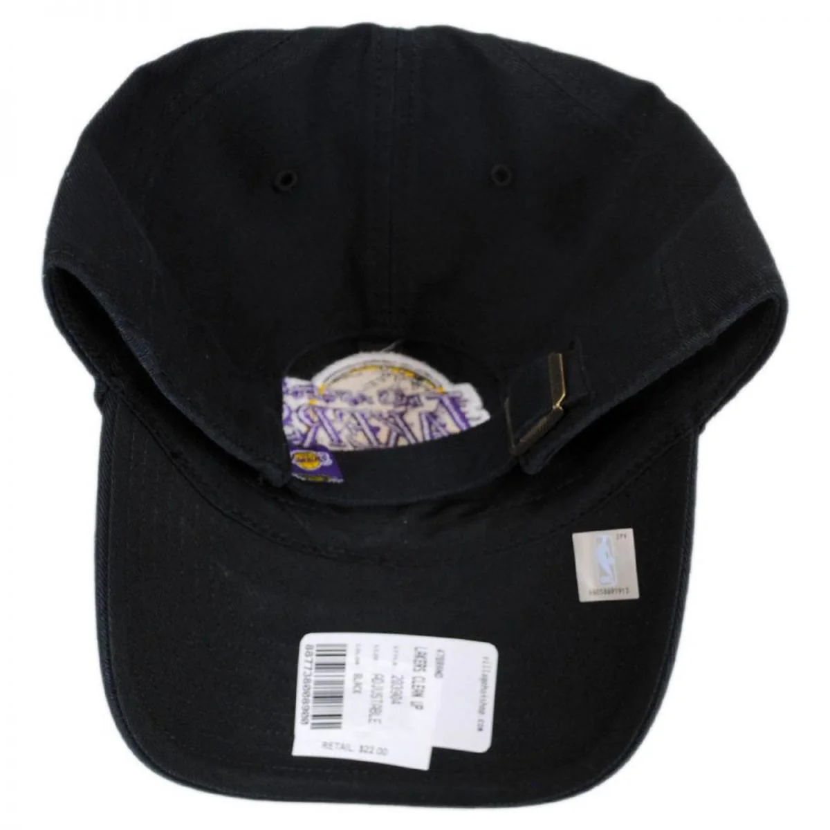 Los Angeles Lakers NBA Clean Up Strapback Baseball Cap Dad Hat - Image 2