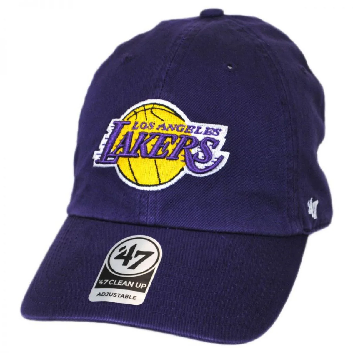 Los Angeles Lakers NBA Clean Up Strapback Baseball Cap Dad Hat - Image 3