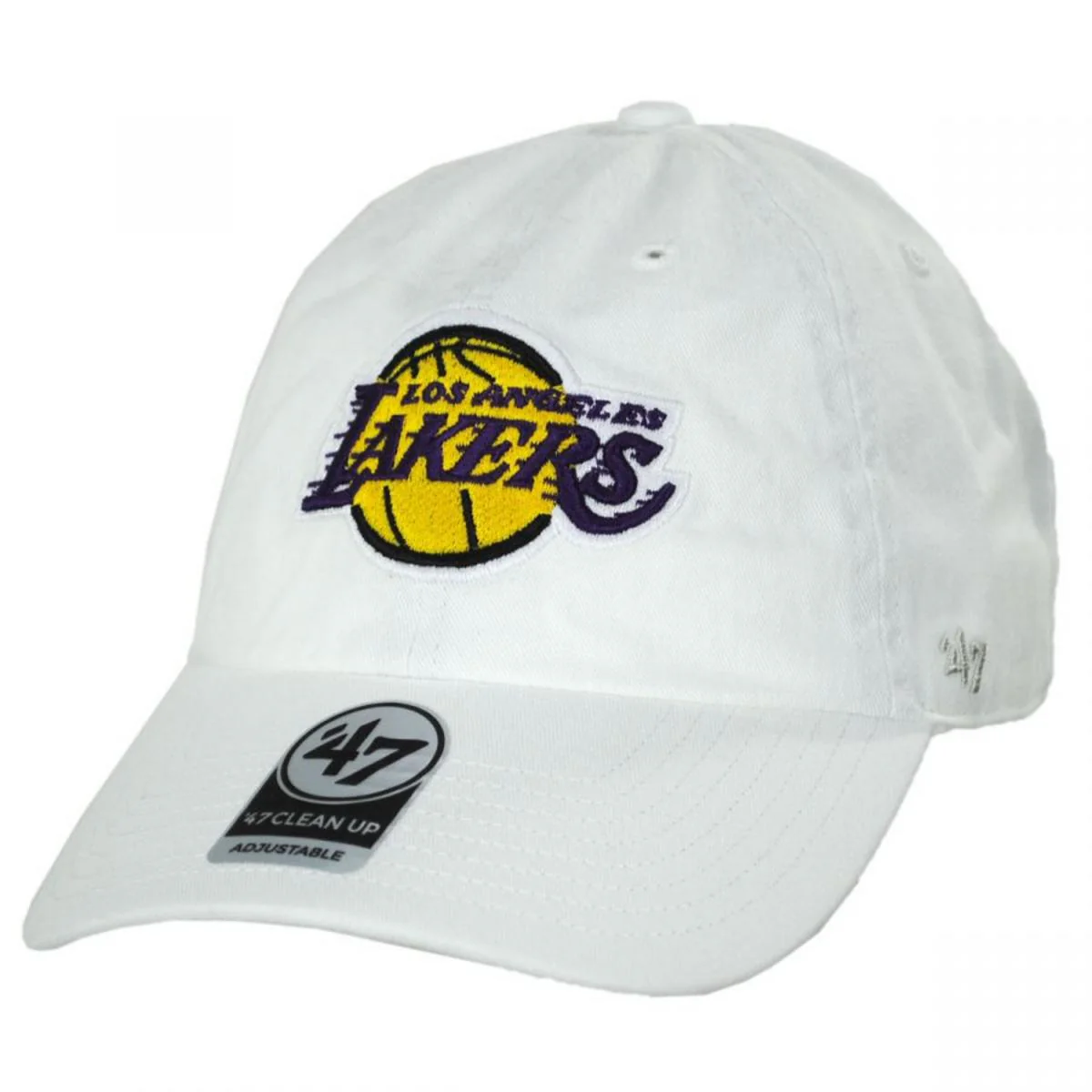 Los Angeles Lakers NBA Clean Up Strapback Baseball Cap Dad Hat - Image 5