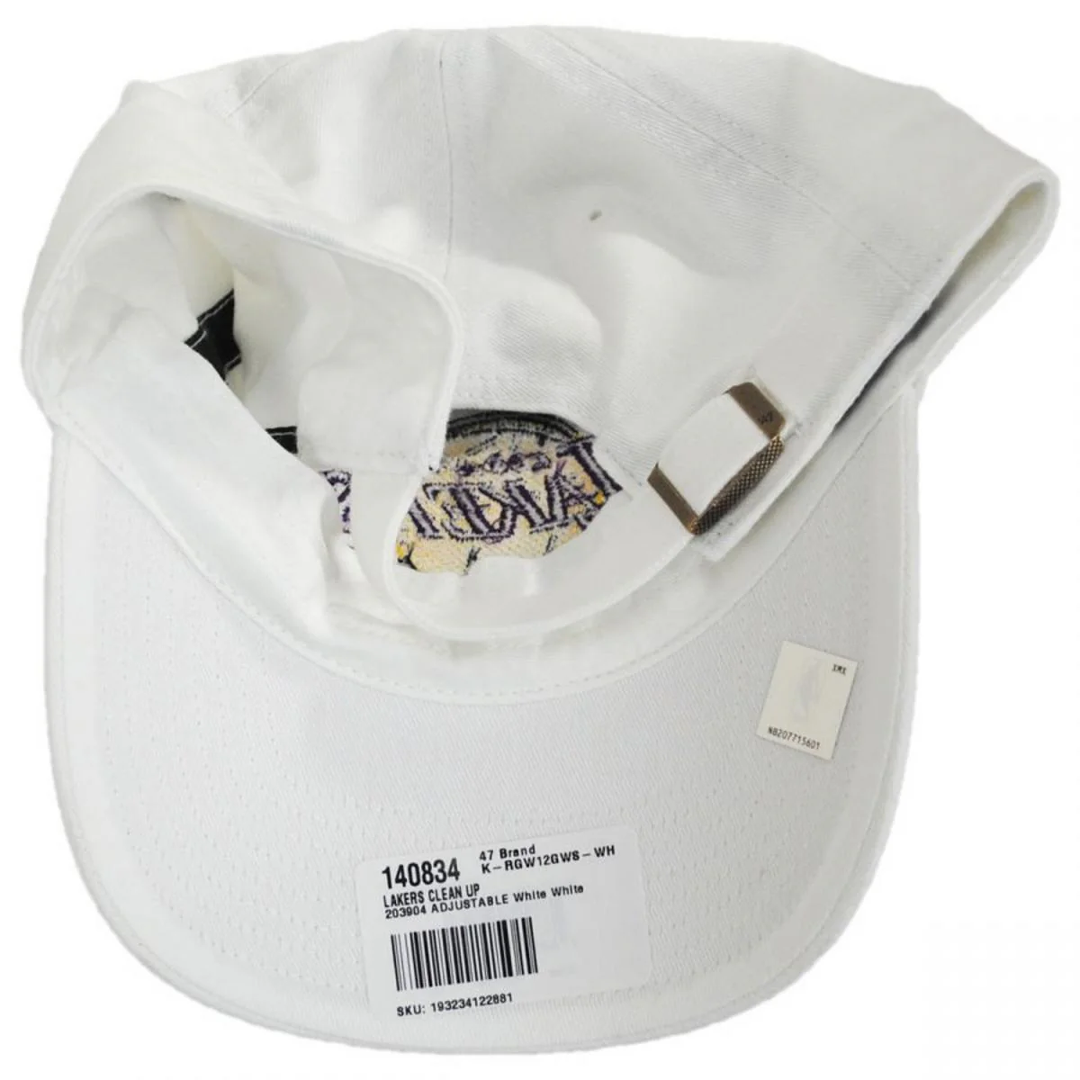 Los Angeles Lakers NBA Clean Up Strapback Baseball Cap Dad Hat - Image 8