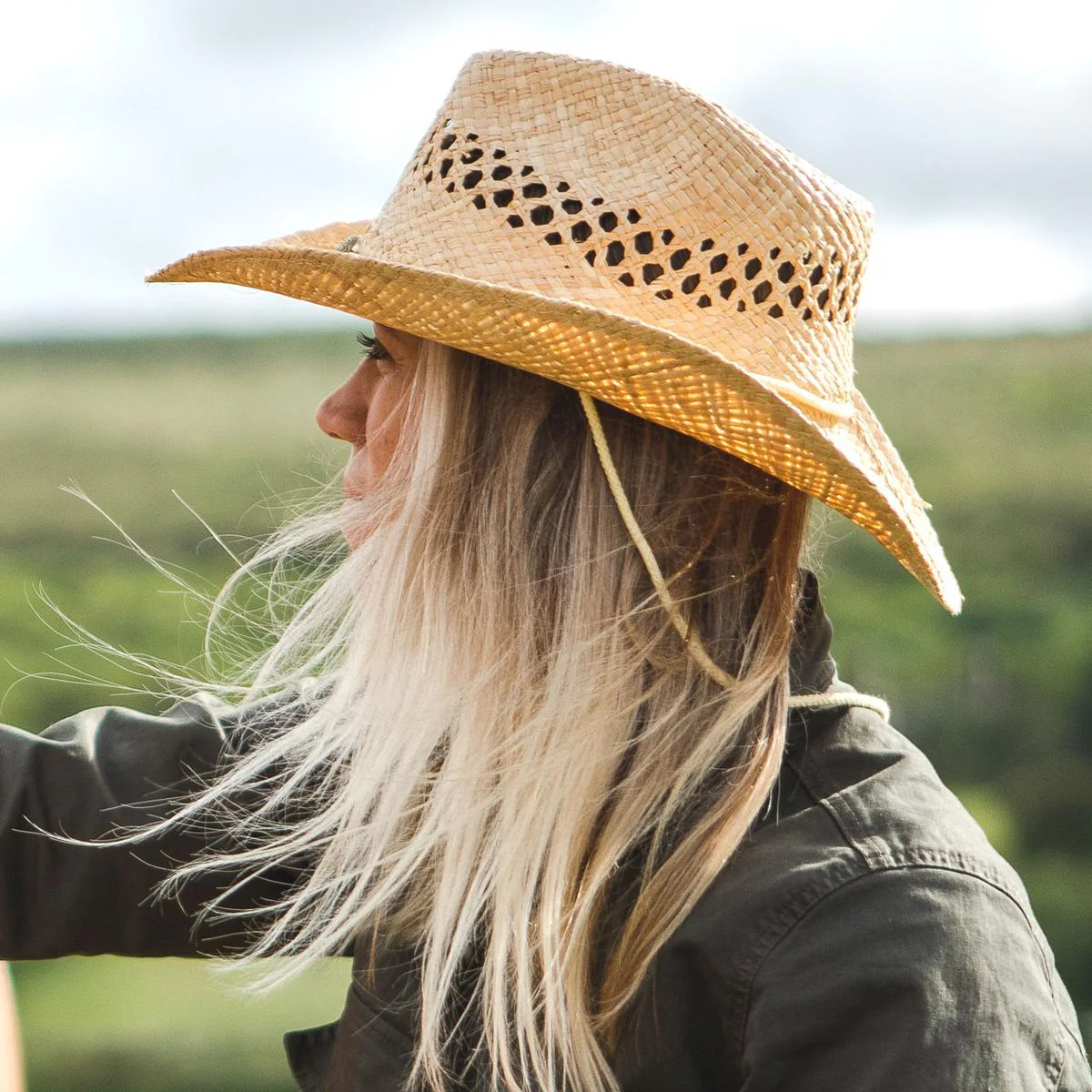 Maggie May Raffia Straw Western Hat - Image 7