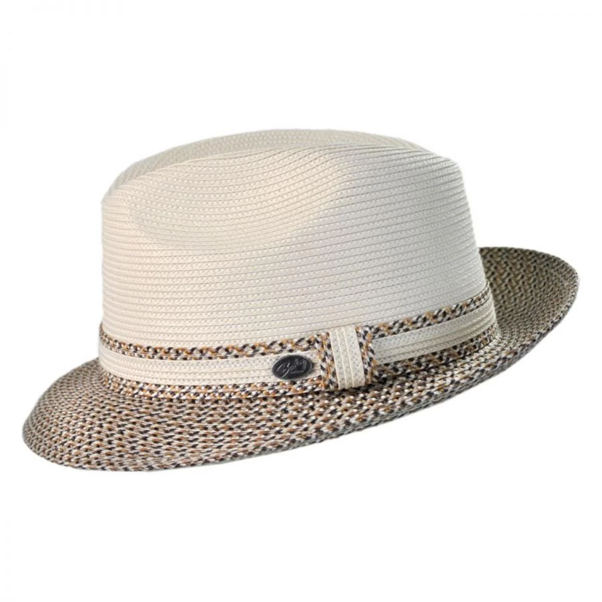 Mannesroe Poly Braid Straw Fedora Hat - Image 7