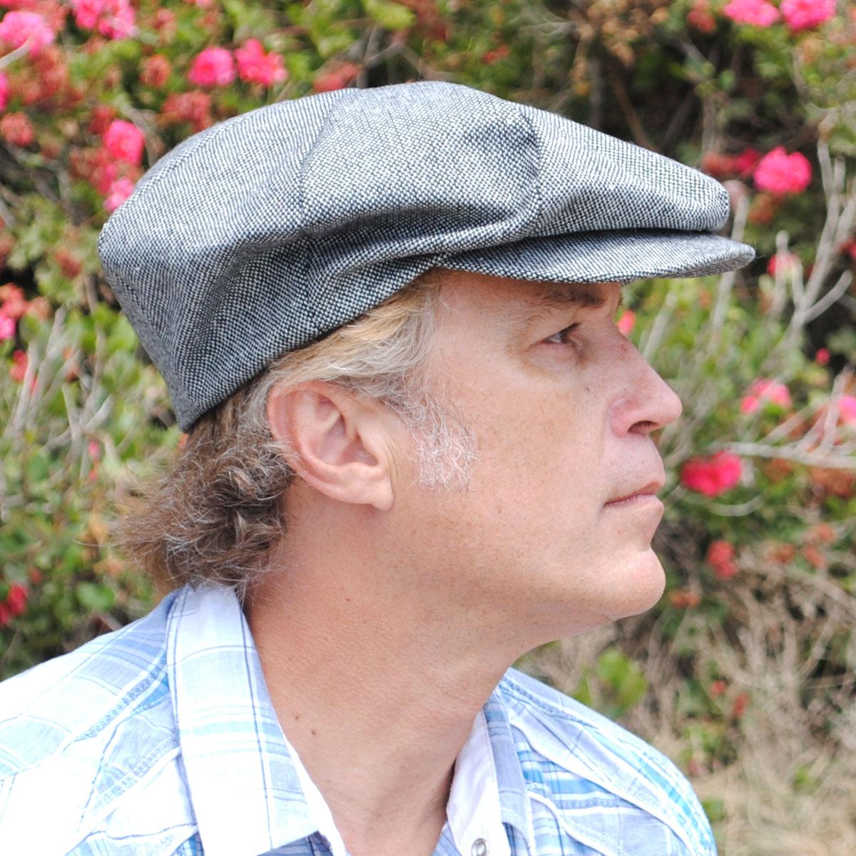 Marl Tweed Wool Blend Big Apple Cap - Image 2