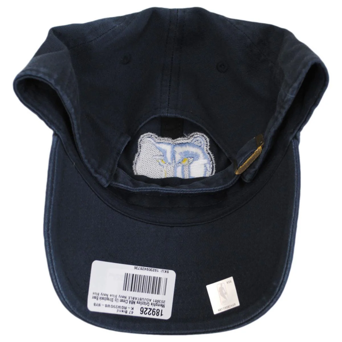Memphis Grizzlies NBA Clean Up Strapback Baseball Cap Dad Hat - Image 4