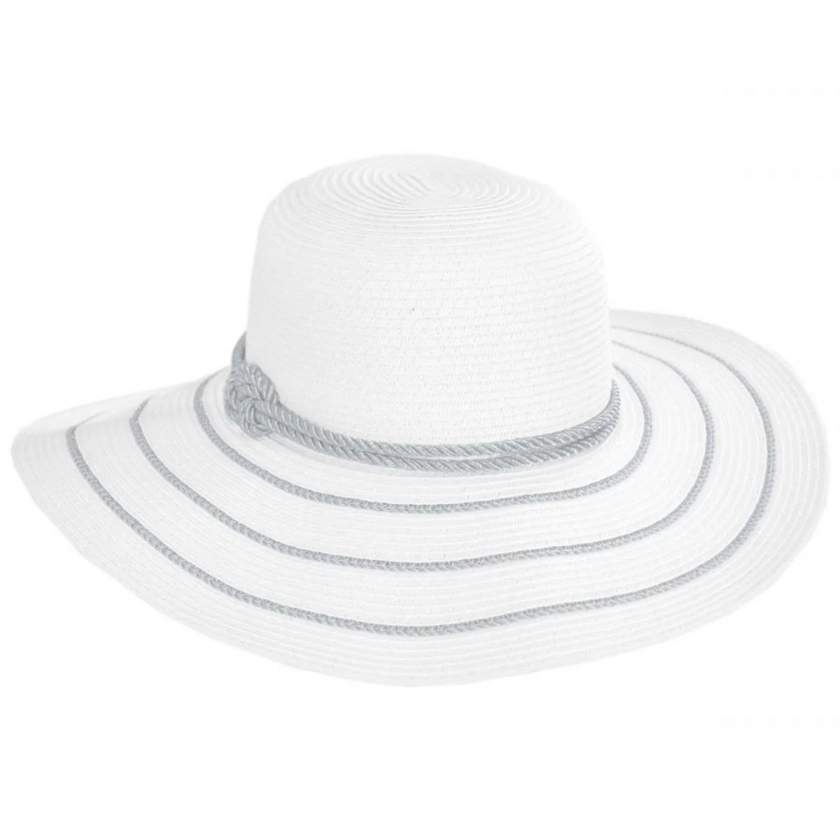 Metallic Sailor Knot Striped Straw Sun Hat - Image 5