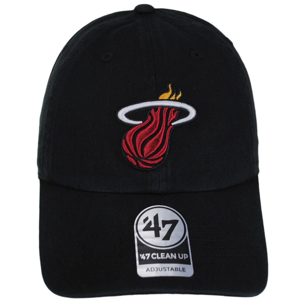 Miami Heat NBA Clean Up Strapback Baseball Cap Dad Hat - Image 2