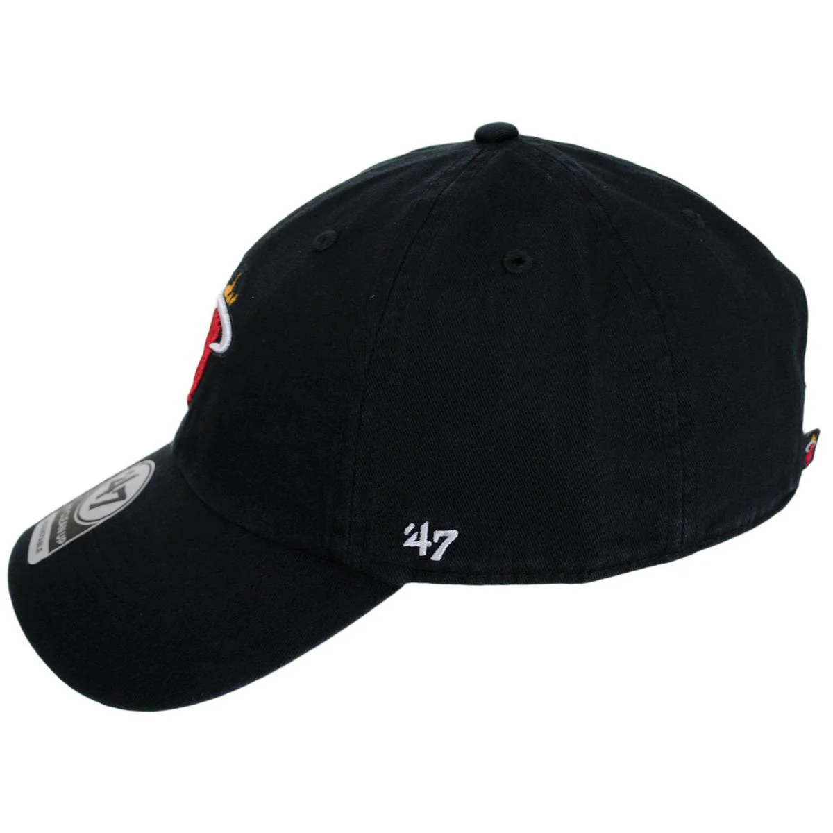 Miami Heat NBA Clean Up Strapback Baseball Cap Dad Hat - Image 3