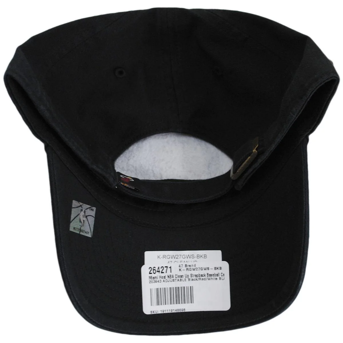 Miami Heat NBA Clean Up Strapback Baseball Cap Dad Hat - Image 4