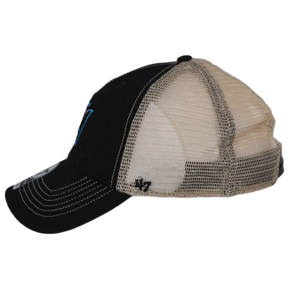 Miami Marlins Trawler 47 Mesh Clean Up Baseball Cap - Image 3