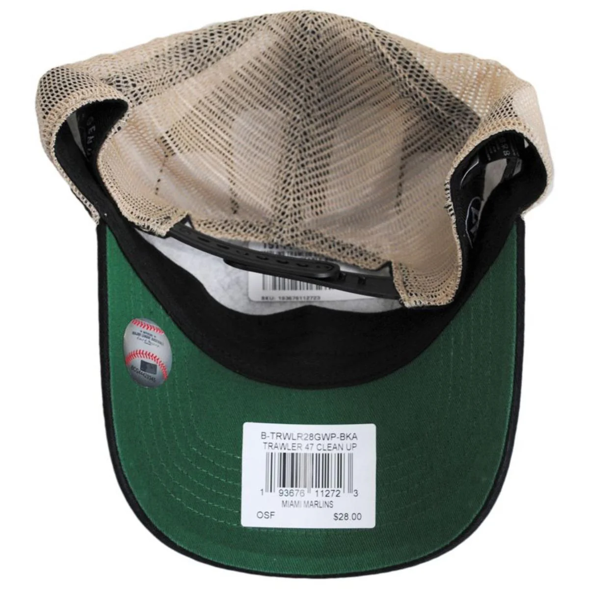 Miami Marlins Trawler 47 Mesh Clean Up Baseball Cap - Image 4