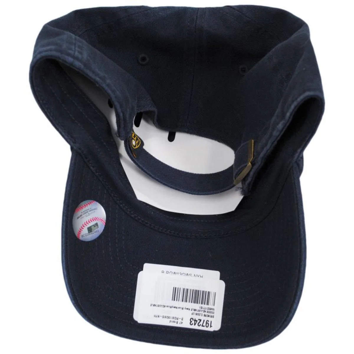Milwaukee Brewers MLB Clean Up Strapback Baseball Cap Dad Hat - Image 4