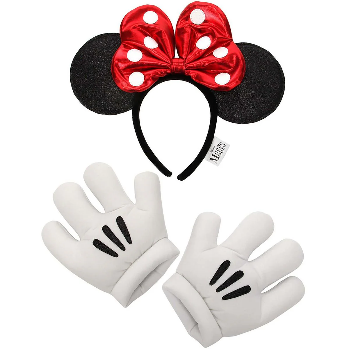 Minnie Glitter Headband & Gloves Set
