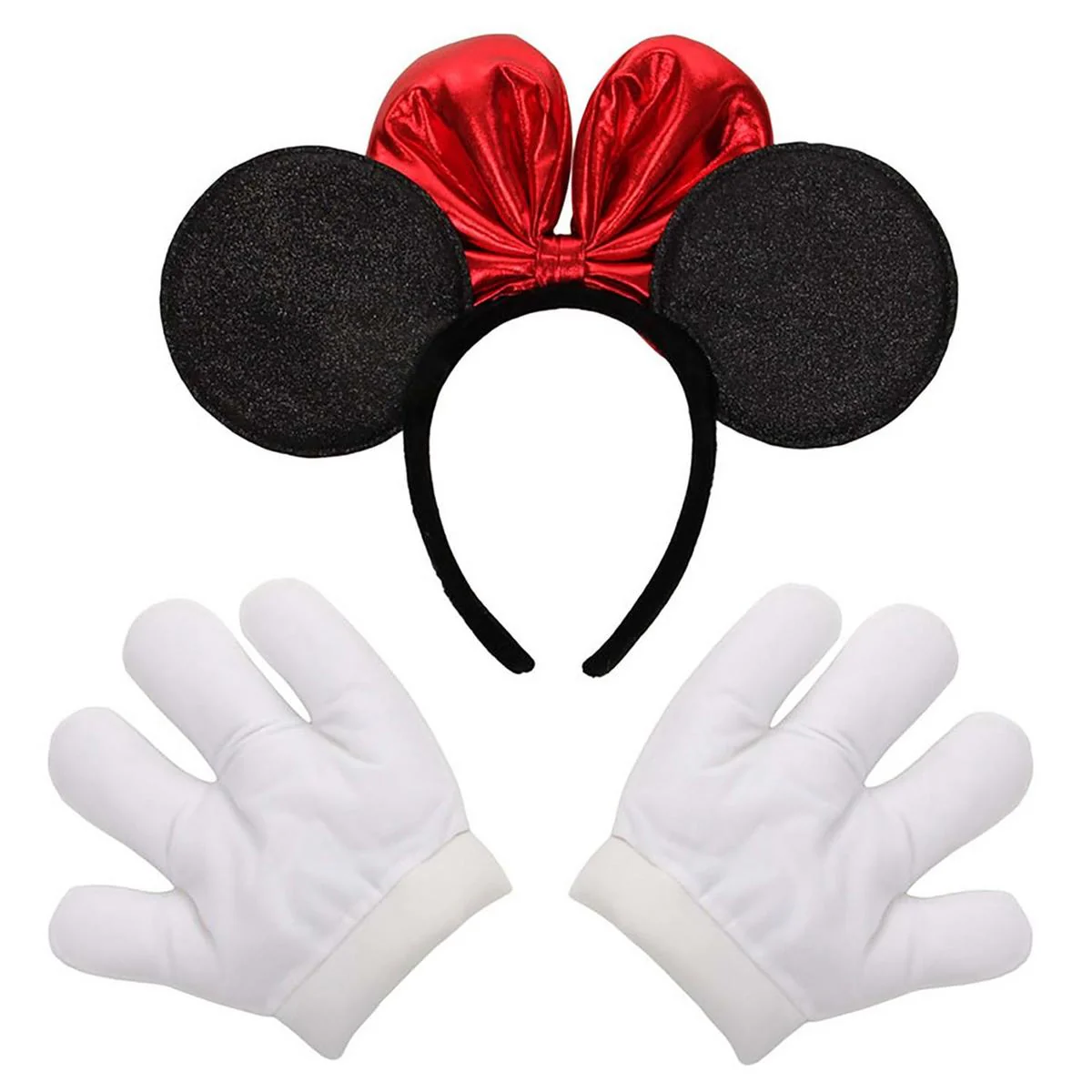 Minnie Glitter Headband & Gloves Set - Image 4