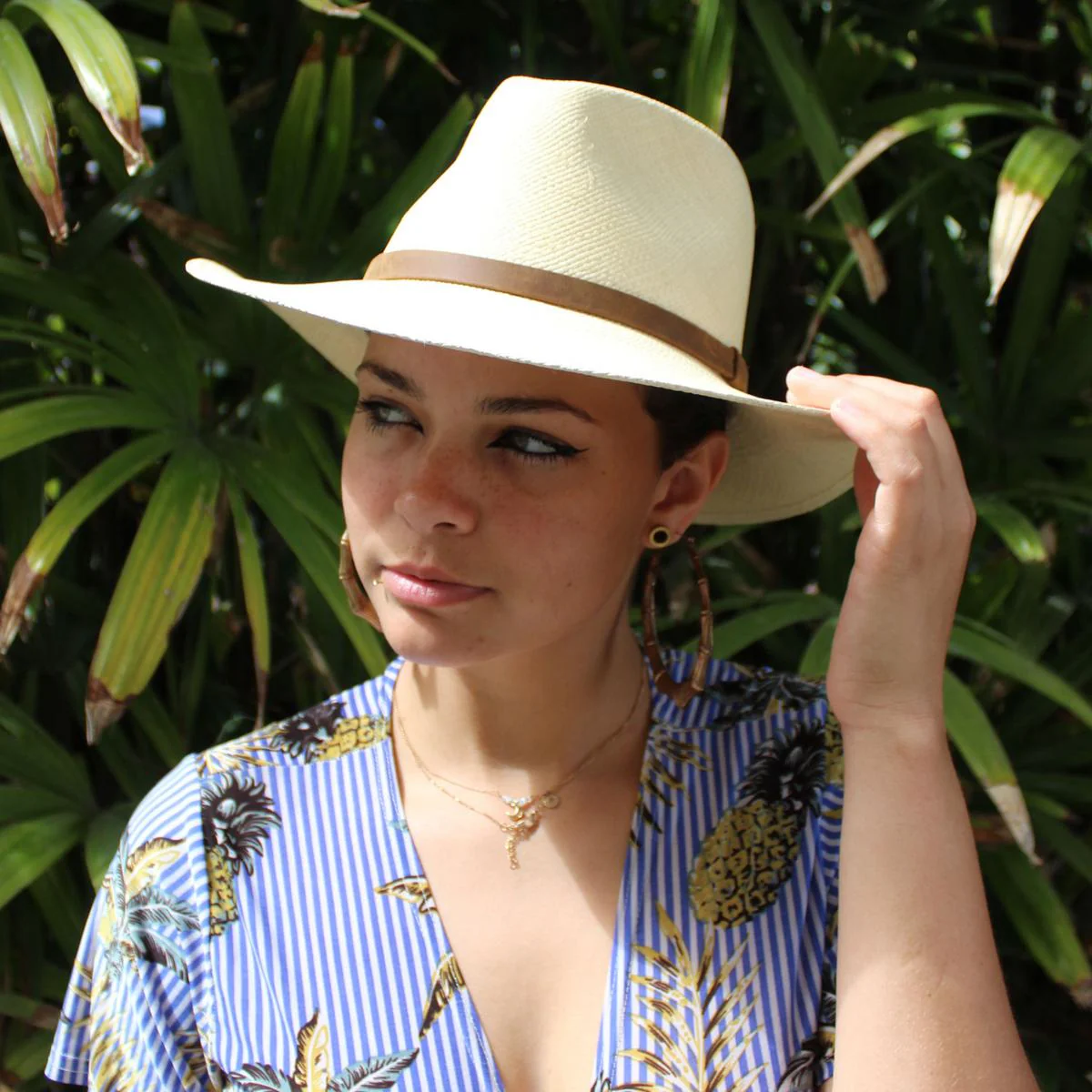 MJ Panama Straw Outback Hat - Image 7