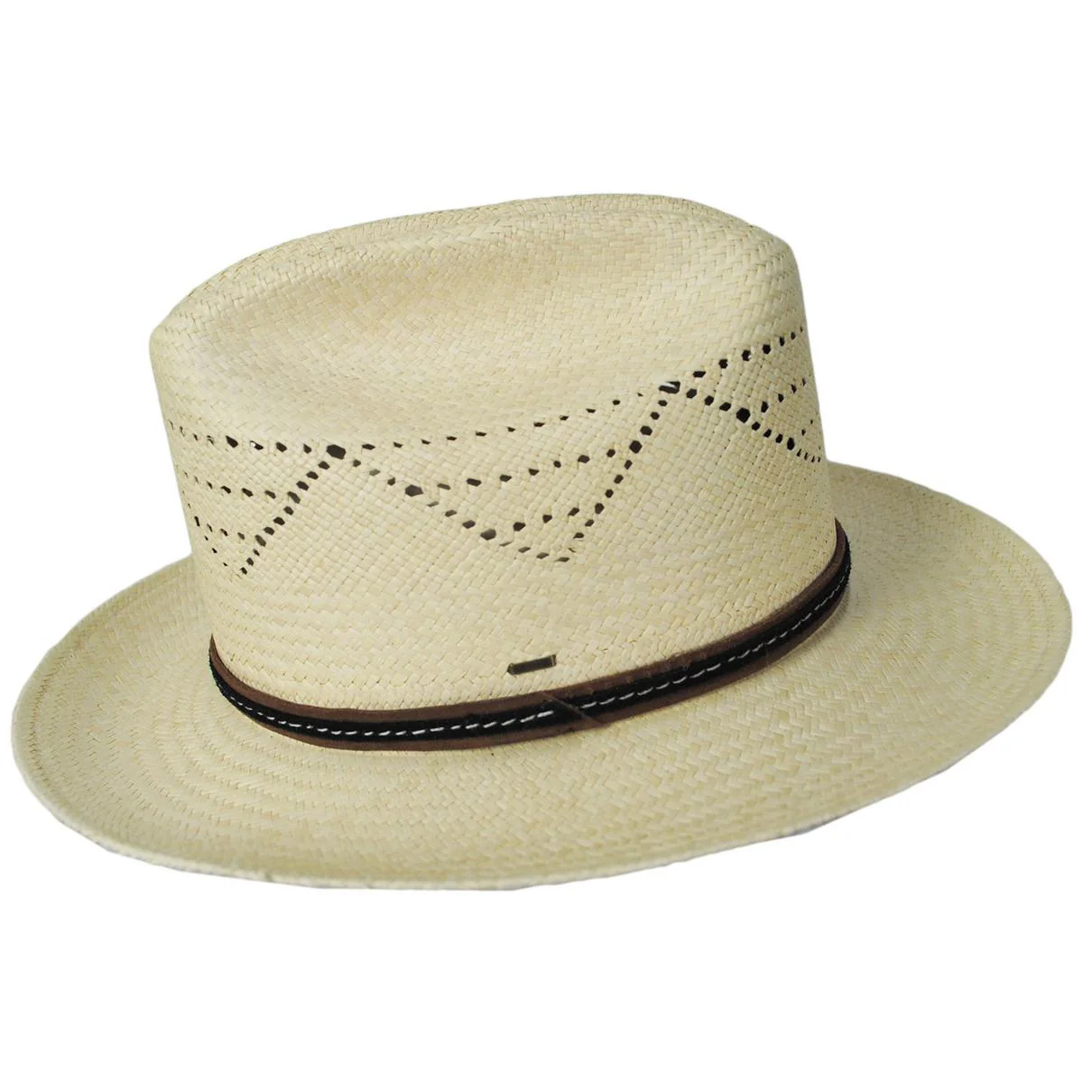 Moren Vented Panama Straw Western Hat - Image 8
